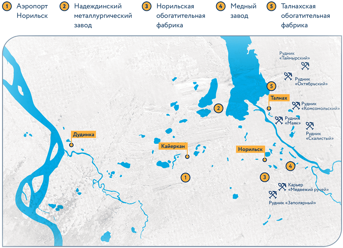 Карта рудников